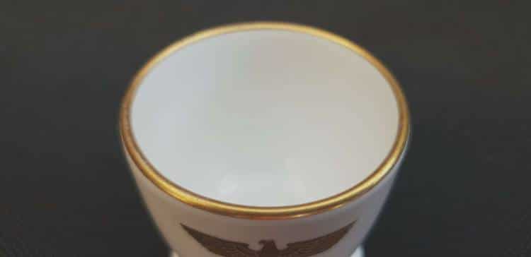 Nymphenburg Porcelain Eggcup from Joseph Goebbel`s Personal Wagon 10 ‘207’ - Image 5