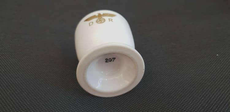 Nymphenburg Porcelain Eggcup from Joseph Goebbel`s Personal Wagon 10 ‘207’ - Image 8