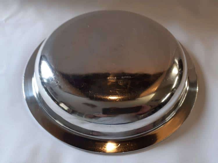 Silver ‘Alpaka’ Round Shallow Serving Bowl from Hermann Göring's Dining Wagon 10 ‘243’ - Image 3