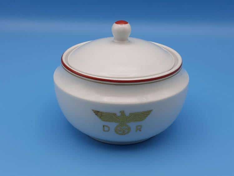 Nymphenburg Porcelain Lidded Sugar Bowl from Hermann Göring’s Guest Wagon ‘234’