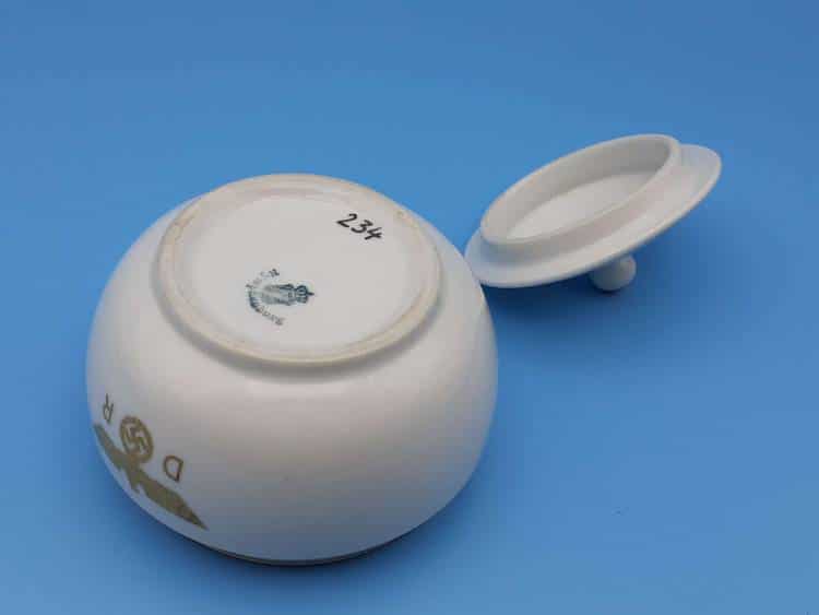 Nymphenburg Porcelain Lidded Sugar Bowl from Hermann Göring’s Guest Wagon ‘234’ - Image 6