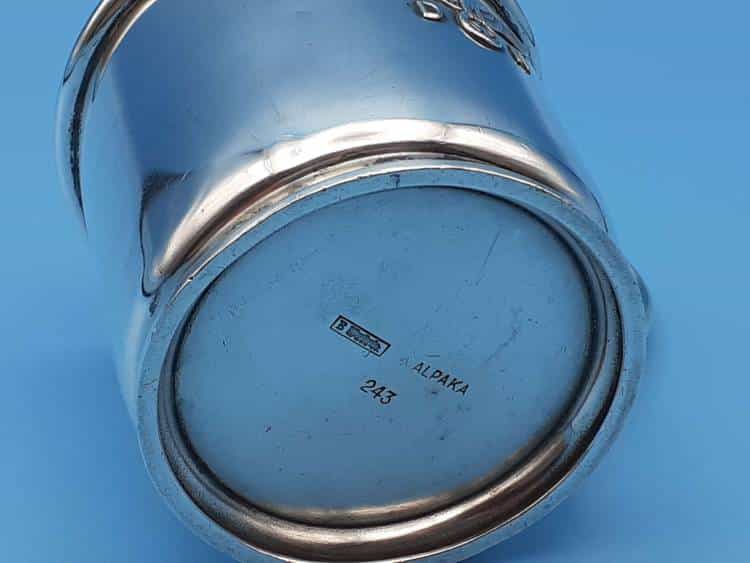 Bruckmann Silver 'ALPAKA' Demitasse Cup from Hermann Göring`s Dining Wagon 10 ‘243’ - Image 7