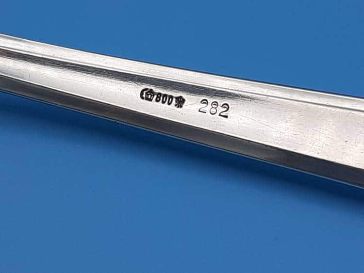 Bruckmann & Sohne Silver Dining Fork from Adolf Hitler`s Glass Observation Wagon 10 ‘282’ - Image 3
