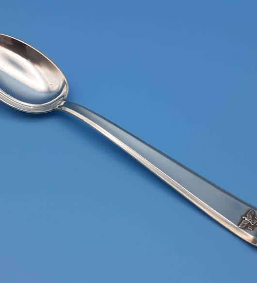 Bruckmann & Sohne Silver Dessert Spoon from Adolf Hitler`s Glass Observation Wagon 10 ‘282’