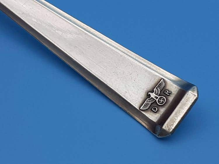 Bruckmann & Sohne Silver Dessert Spoon from Adolf Hitler`s Glass Observation Wagon 10 ‘282’ - Image 6