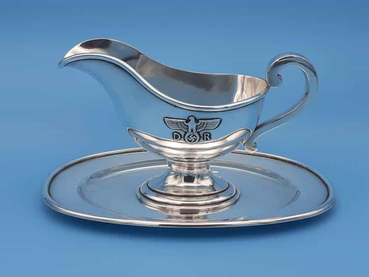 Bruckmann Silver Individual Gravy Boat from Hermann Göring`s Dining Wagon 10 ‘243’ - Image 2