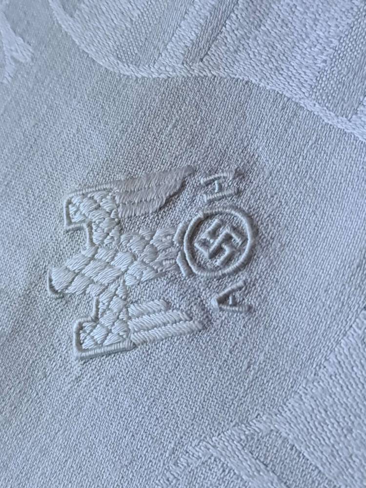 Adolf Hitler Floral & Ribbon Pattern Formal Napkin from The Berghof - Image 3