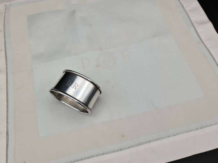 Deutsche Reichsbahn Formal Napkin & Silver Napkin Ring Set from Hermann Göring`s Dining Wagon 10 ‘243’ - Image 25