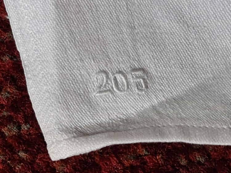 Informal Linen Tablecloth from Hermann Göring’s Family Wagon 10 ‘205’ - Image 3