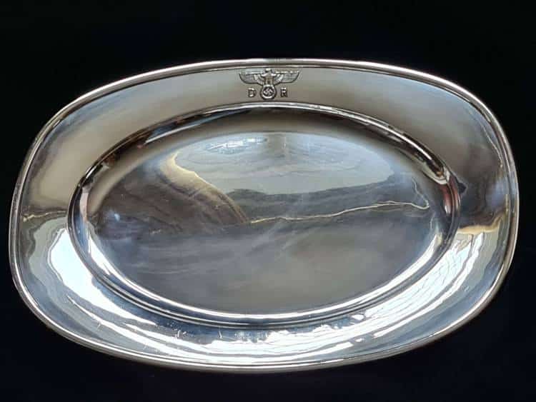 Deutsche Reichsbahn Large Oval Serving Tray from Adolf Hitler's Executive Dining Wagon 10 ‘242’
