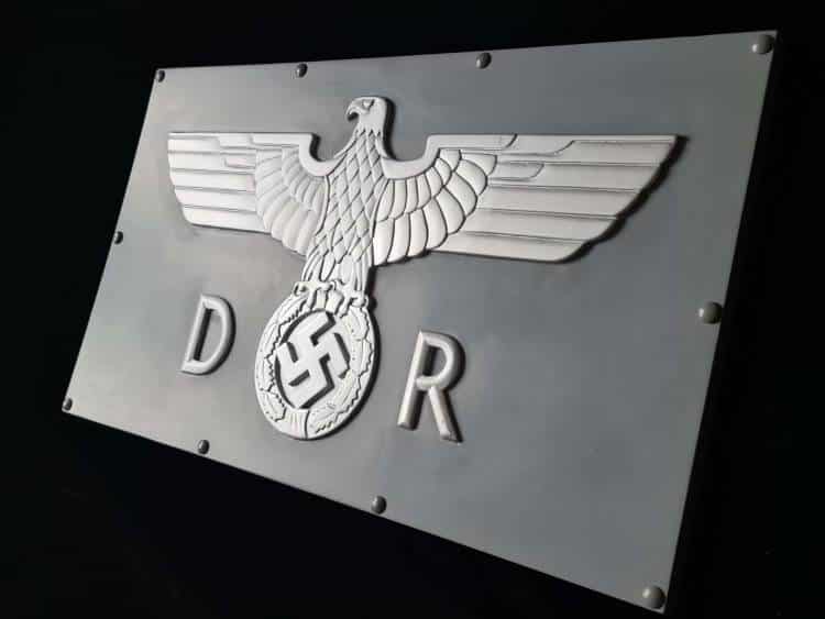Unique, Handmade Deutsche Reichsbahn Eagle motif, Collector's Display Centrepiece
