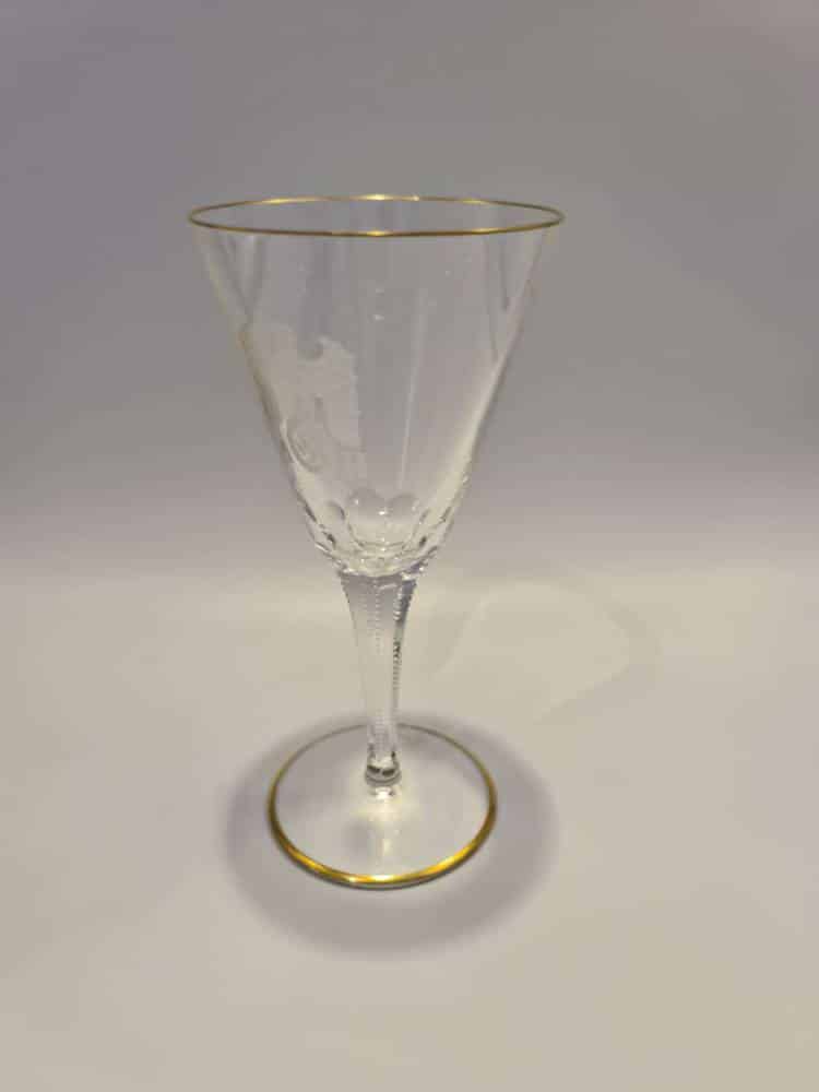 Lead Crystal White Wine Glass from Adolf Hitler's Personal Table Service at The Berghof - Image 6