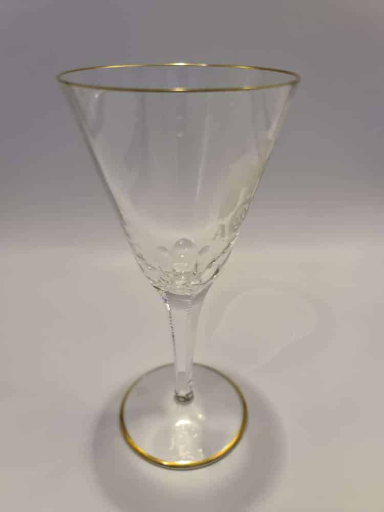 Lead Crystal White Wine Glass from Adolf Hitler's Personal Table Service at The Berghof - Image 9