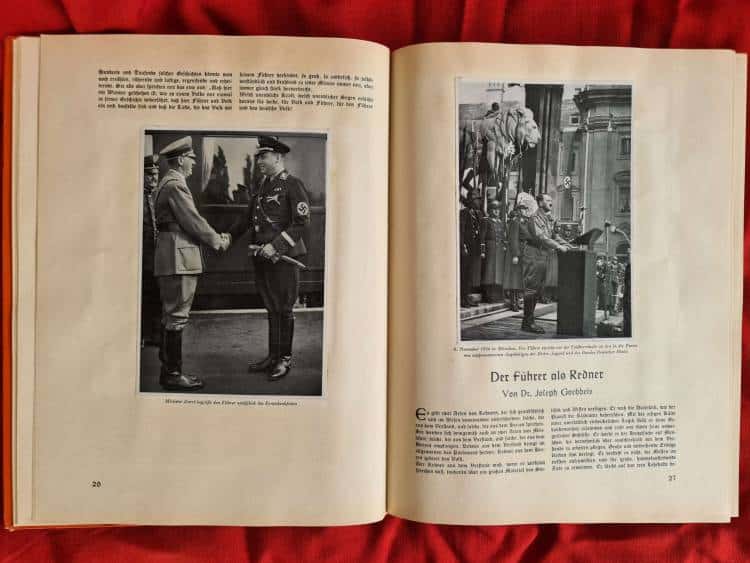 Adolf Hitler Cigarette Card Photo Book with Rare Original Dust Jacket. - Image 20