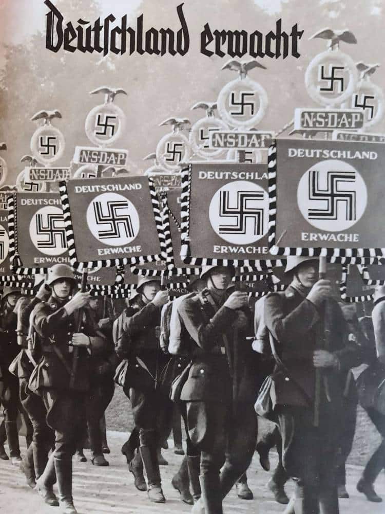 Deutschland Erwacht (Germany Awaken) Cigarette Card Photo Book with Rare Original Dust Jacket