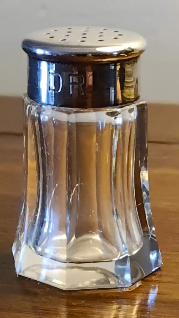 Deutsche Reichsbahn Silver Lidded Ground Pepper Shaker from the Führersonderzug 