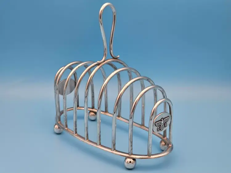 Deutsche Reichsbahn, Silver Toast Rack from Hermann Göring’s Dining Wagon 10 ‘243’ - Image 5