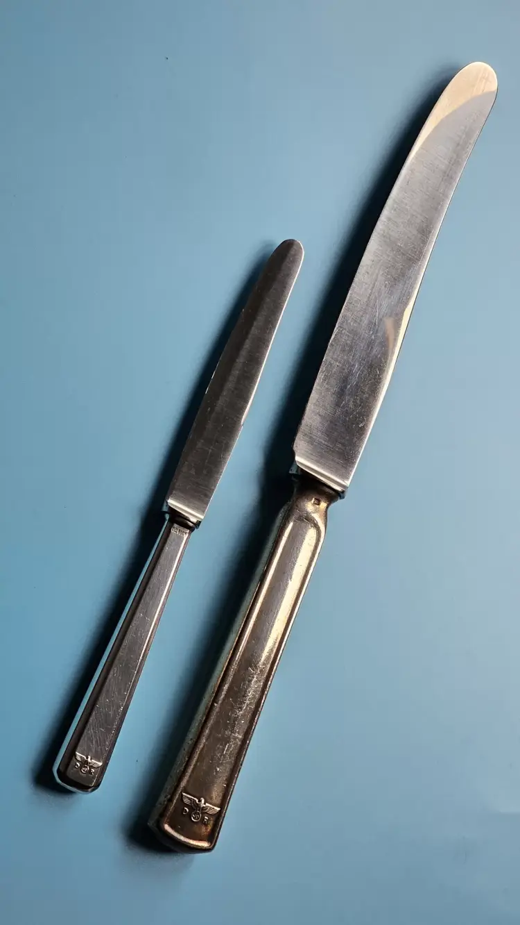 Bruckmann & Sohne Silver Fruit/Dessert Knife from Adolf Hitler`s First Dining Wagon 10 ‘242’ - Image 2