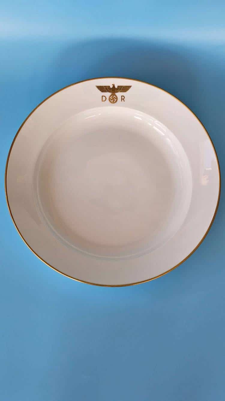 Nymphenburg Porcelain Soup Dish/Bowl from Hermann Göring’s Family Wagon 10 ‘205’ #2 - Image 8