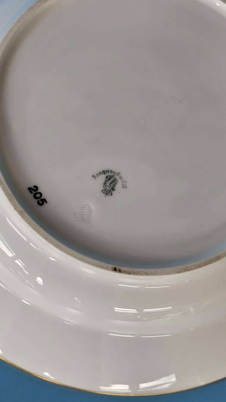 Nymphenburg Porcelain Soup Dish/Bowl from Hermann Göring’s Family Wagon 10 ‘205’ #2 - Image 6