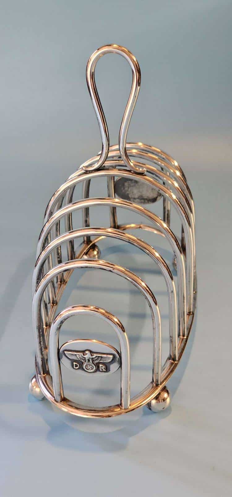 Bruckmann, Silver Toast Rack from Adolf Hitler's Dining Wagon 10 ‘242’