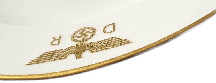 Nymphenburg Porcelain Soup Dish/Bowl from Reichsminister Joachim von Ribbentrop's Wagon 10 ‘213’ - Image 10