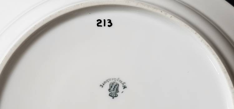 Nymphenburg Porcelain Soup Dish/Bowl from Reichsminister Joachim von Ribbentrop's Wagon 10 ‘213’ - Image 7