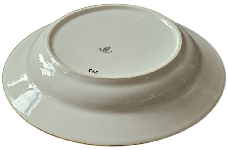 Nymphenburg Porcelain Soup Dish/Bowl from Reichsminister Joachim von Ribbentrop's Wagon 10 ‘213’ - Image 4