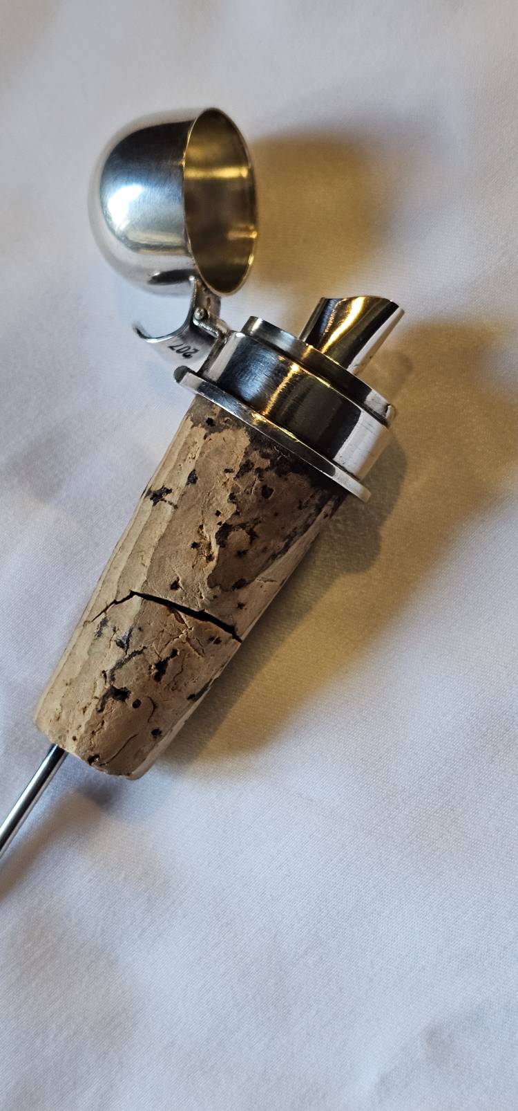 Bruckmann & Sohne Silver Lidded Bottle Pourer from Joseph Goebbel`s Personal Wagon 10 ‘207’ - Image 3