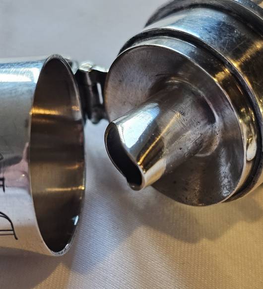 Bruckmann & Sohne Silver Lidded Bottle Pourer from Joseph Goebbel`s Personal Wagon 10 ‘207’