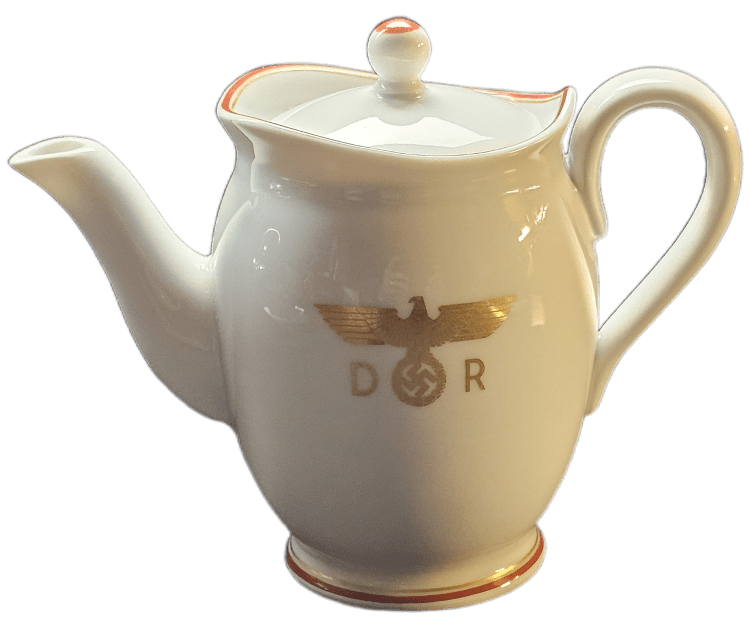 Nymphenburg Porcelain Individual Coffee Pot from Hermann Göring’s Utility and Service Wagon 105 ‘064’ (partially restored)