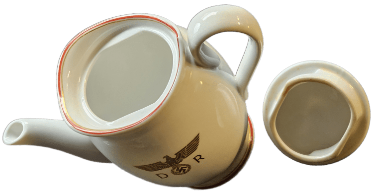 Nymphenburg Porcelain Individual Coffee Pot from Hermann Göring’s Utility and Service Wagon 105 ‘064’ (partially restored) - Image 8