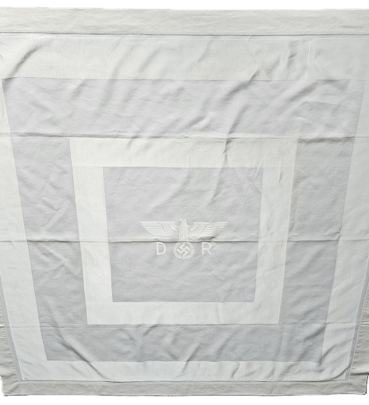 Historically Rare, Third Reich, Deutsche Reichsbahn, Formal Tablecloth, from Adolf Hitler`s 50th Birthday glass observation wagon 10 282.