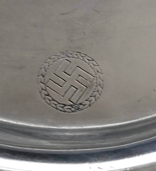 Small, Oval N.S.D.A.P. Serving Tray from the Deutscher Hof