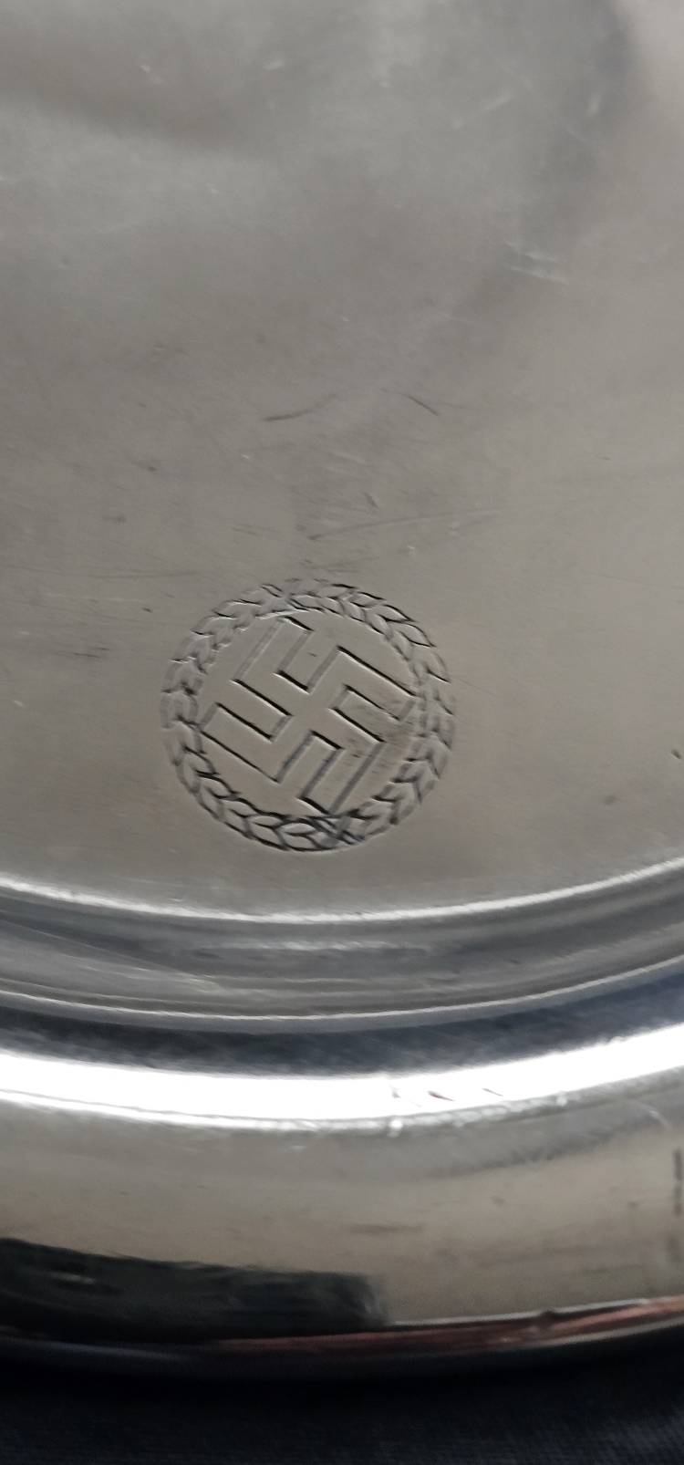 Small, Oval N.S.D.A.P. Serving Tray from the Deutscher Hof