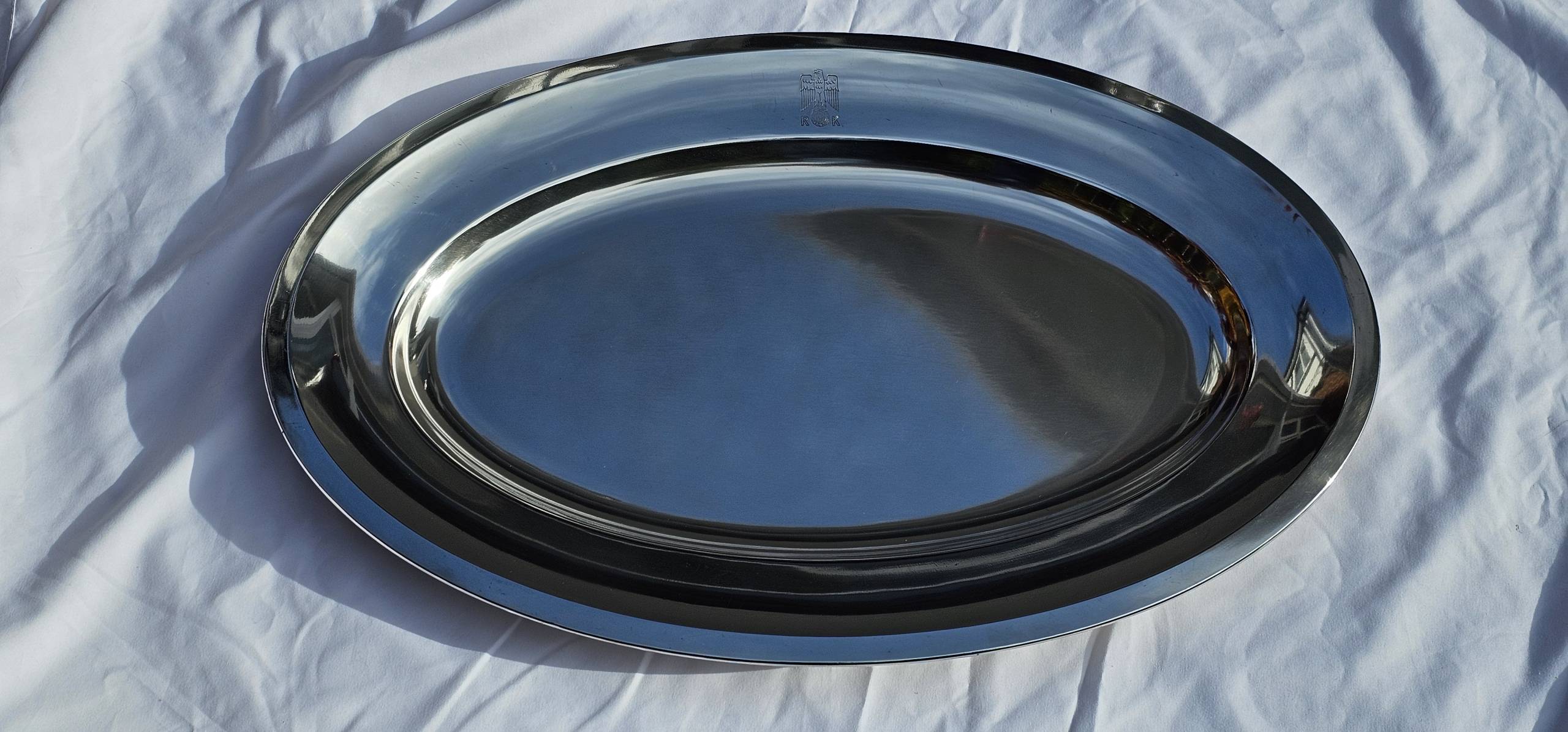 Large, heavy, Oval Serving Tray from the New Reich Chancellery, Neue Reichskanzlei - Image 10