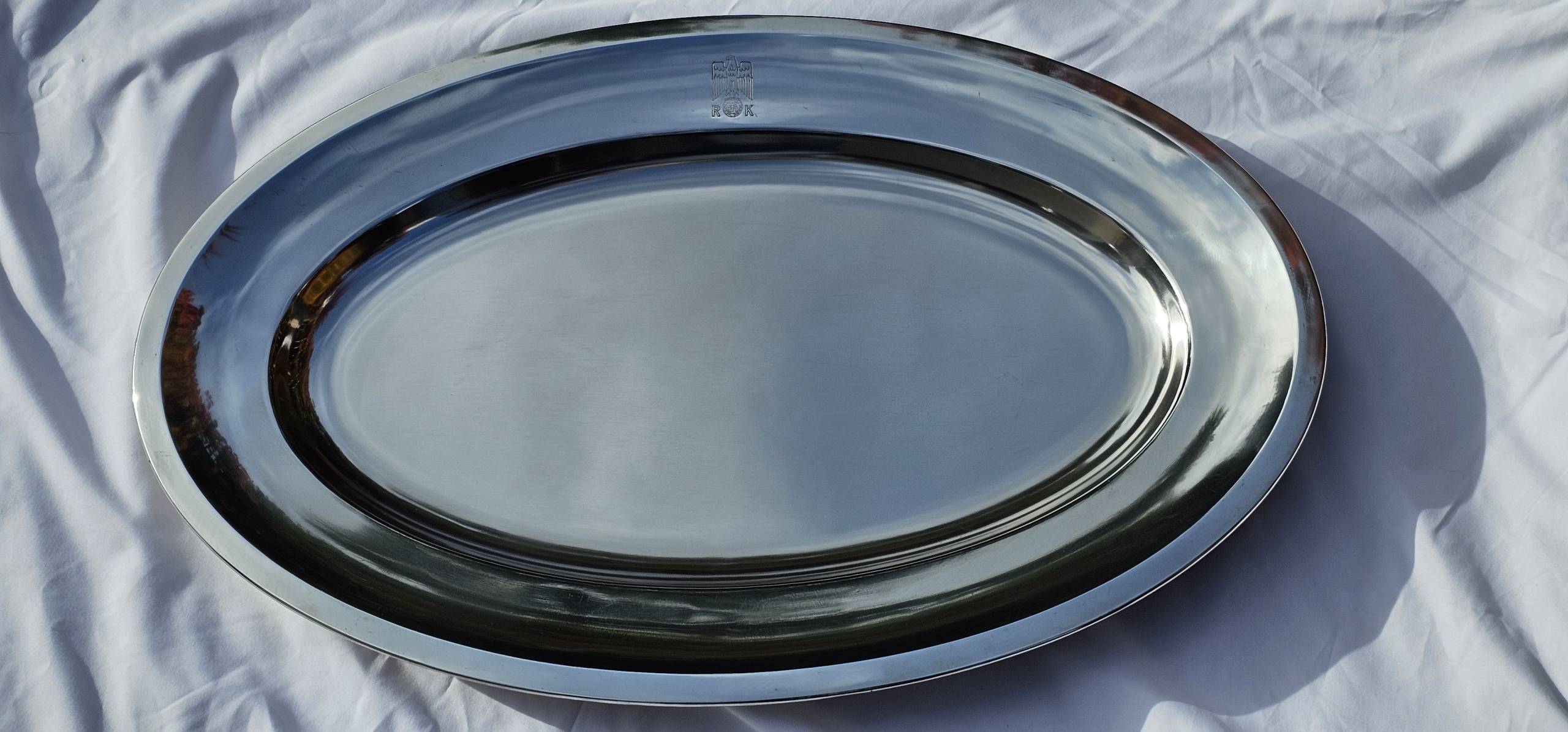 Large, heavy, Oval Serving Tray from the New Reich Chancellery, Neue Reichskanzlei