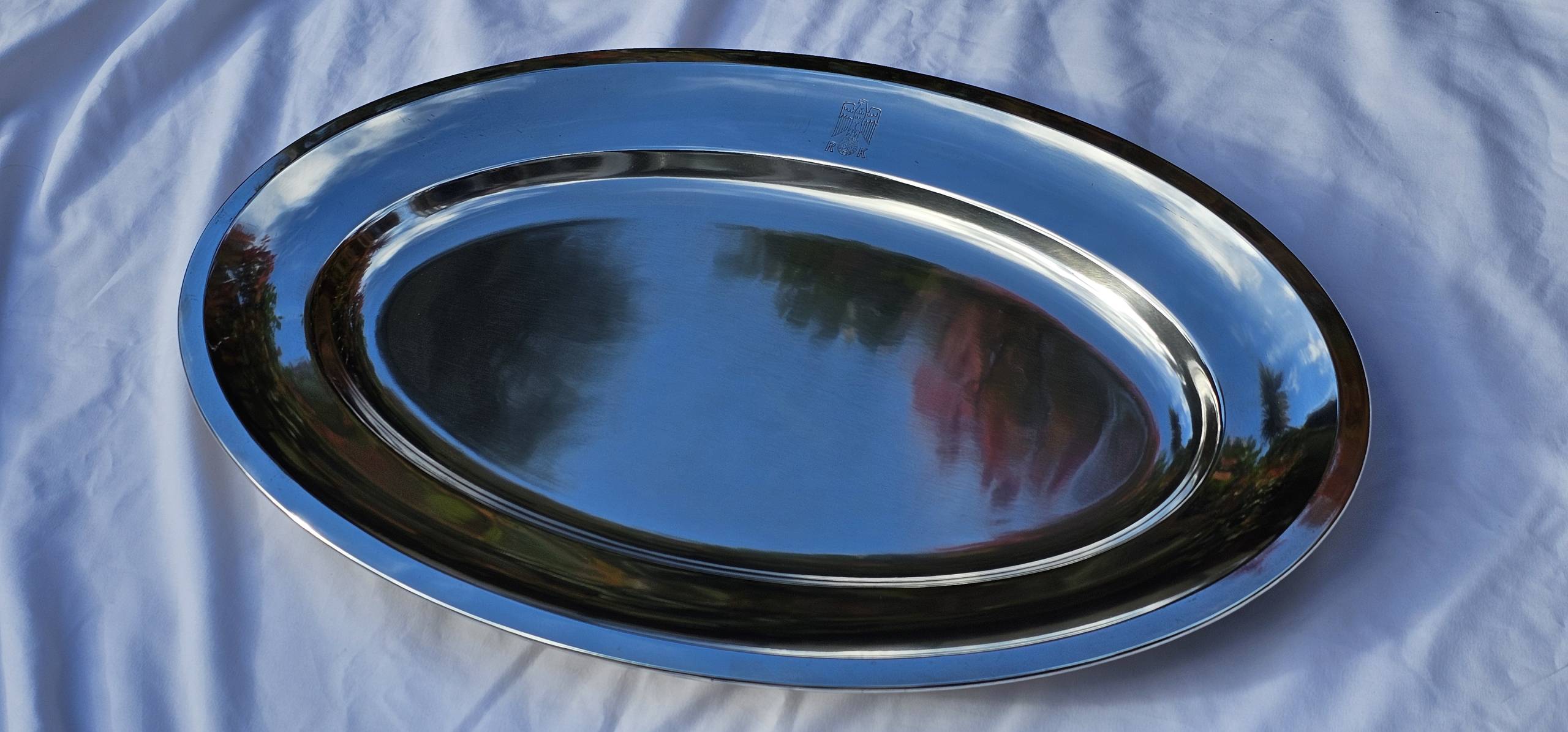 Large, heavy, Oval Serving Tray from the New Reich Chancellery, Neue Reichskanzlei - Image 13