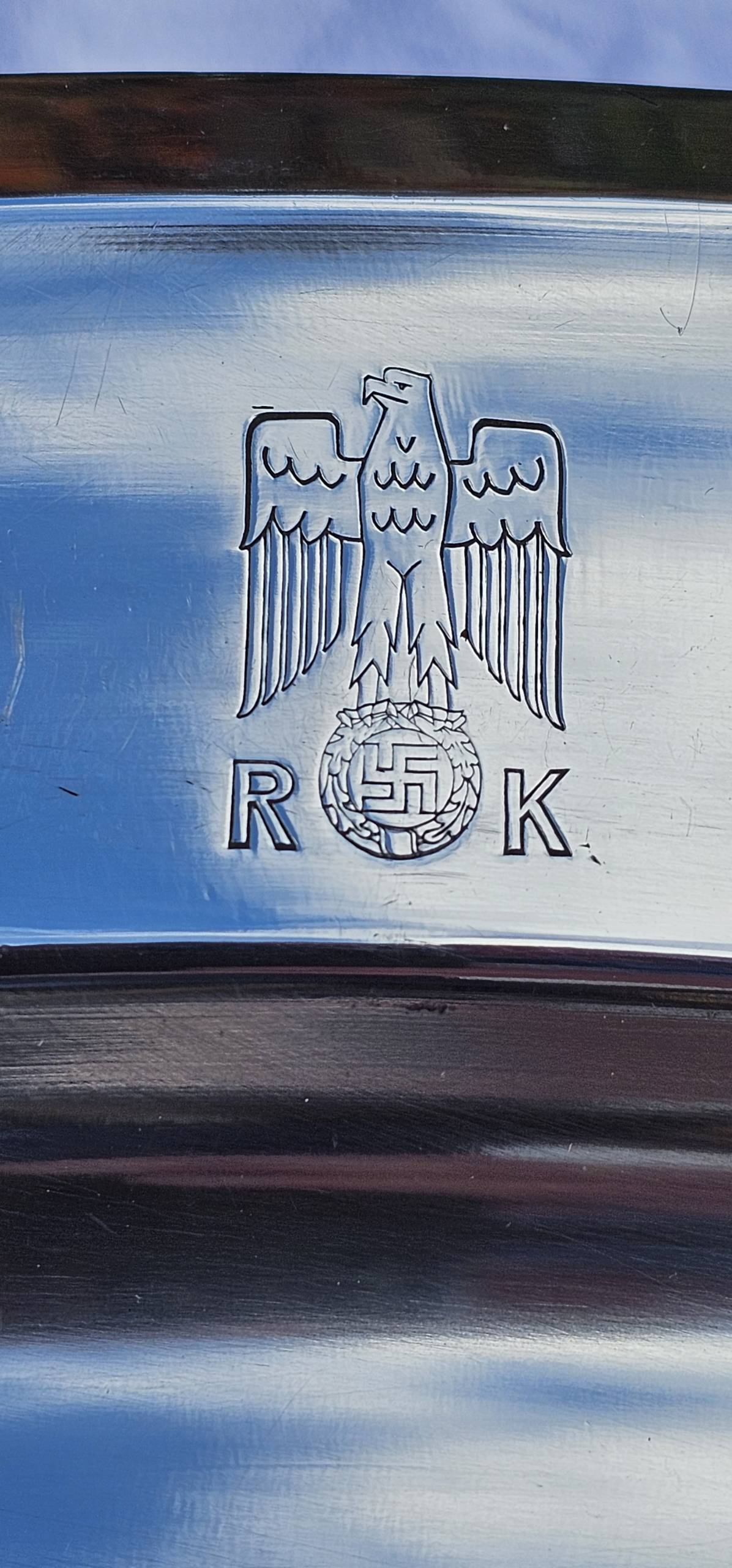 Large, heavy, Oval Serving Tray from the New Reich Chancellery, Neue Reichskanzlei - Image 8