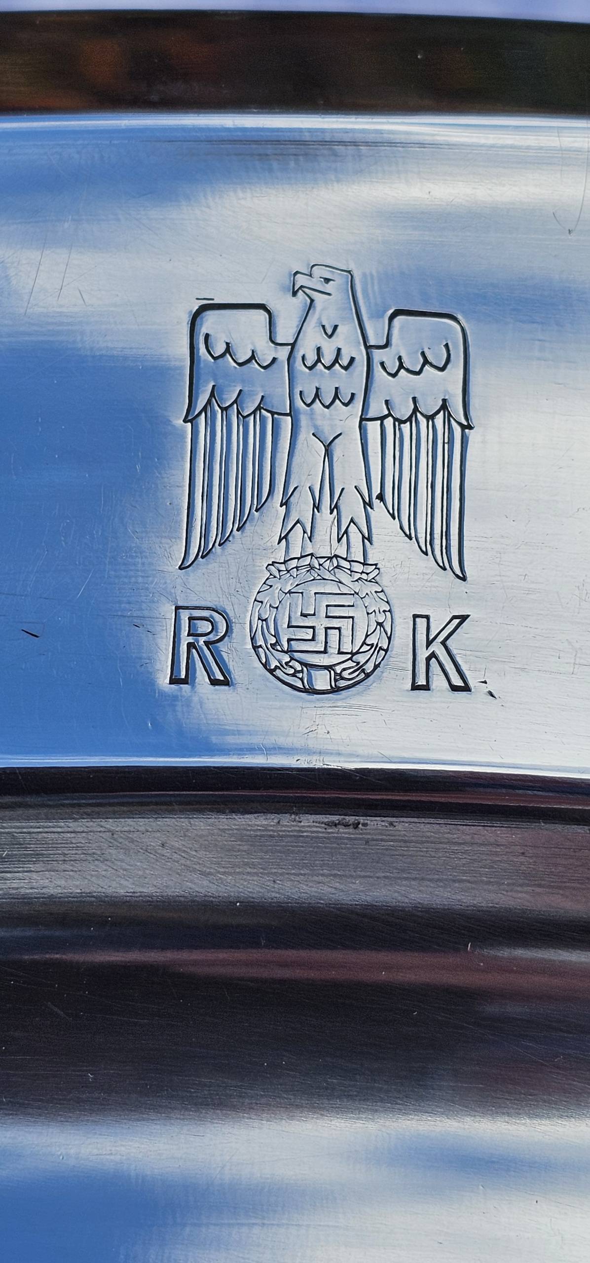 Large, heavy, Oval Serving Tray from the New Reich Chancellery, Neue Reichskanzlei - Image 7