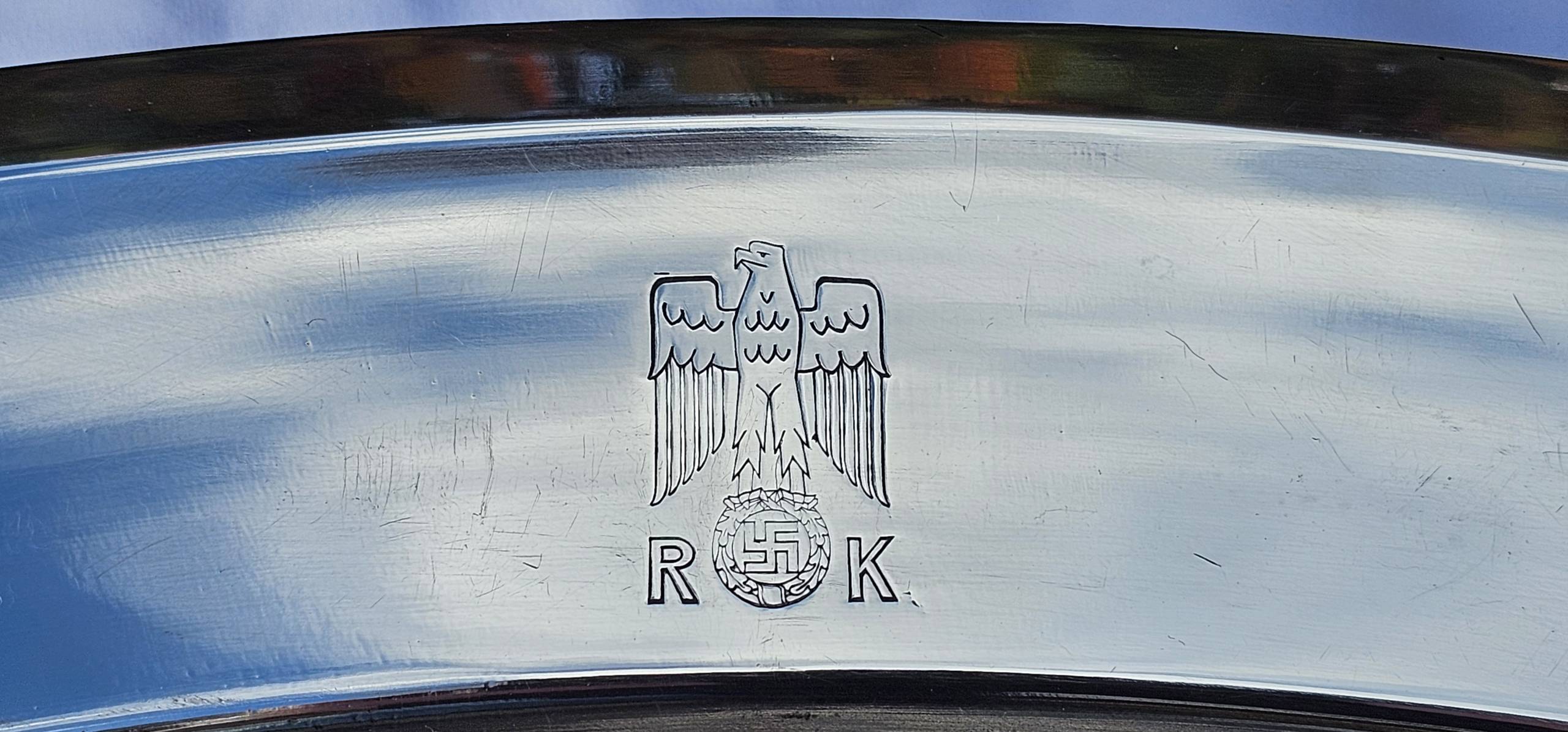 Large, heavy, Oval Serving Tray from the New Reich Chancellery, Neue Reichskanzlei - Image 6