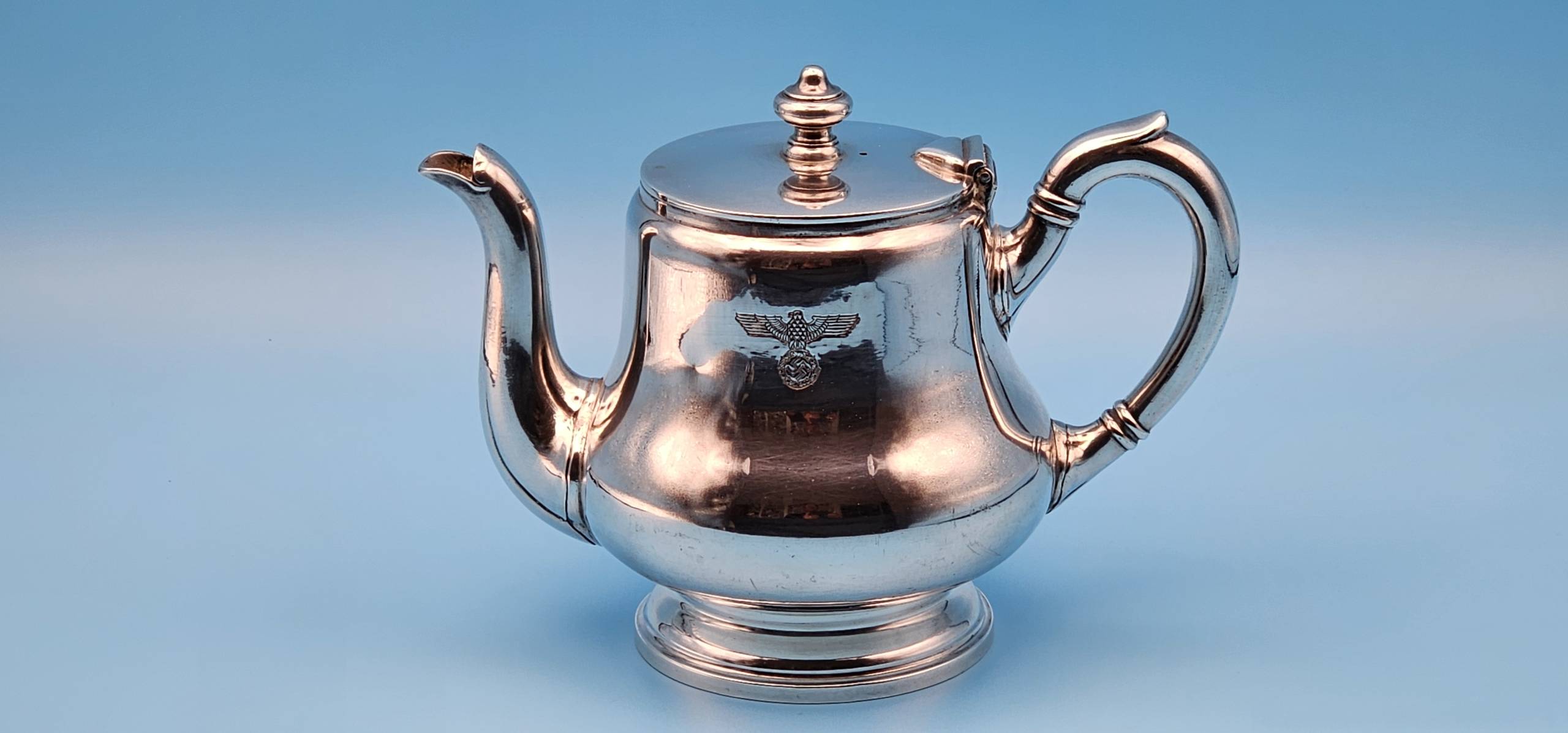 NSDAP Formal Silverware Individual Teapot by Wellner