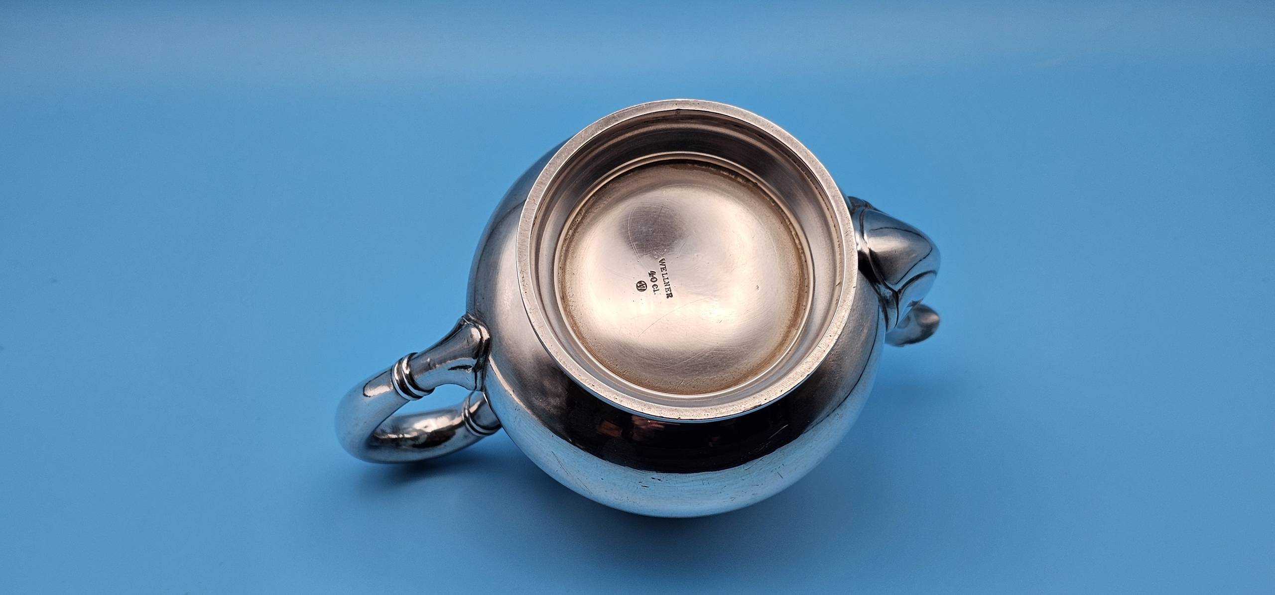 NSDAP Formal Silverware Individual Teapot by Wellner - Image 4