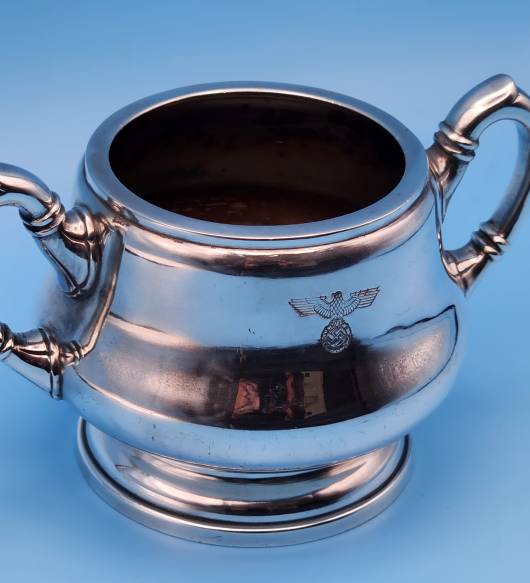 NSDAP Formal Silverware Two Handled Sugar bowl by Wellner