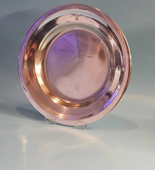 NSDAP Formal Silverware Heay Round, numbered, Sideplate by Wellner