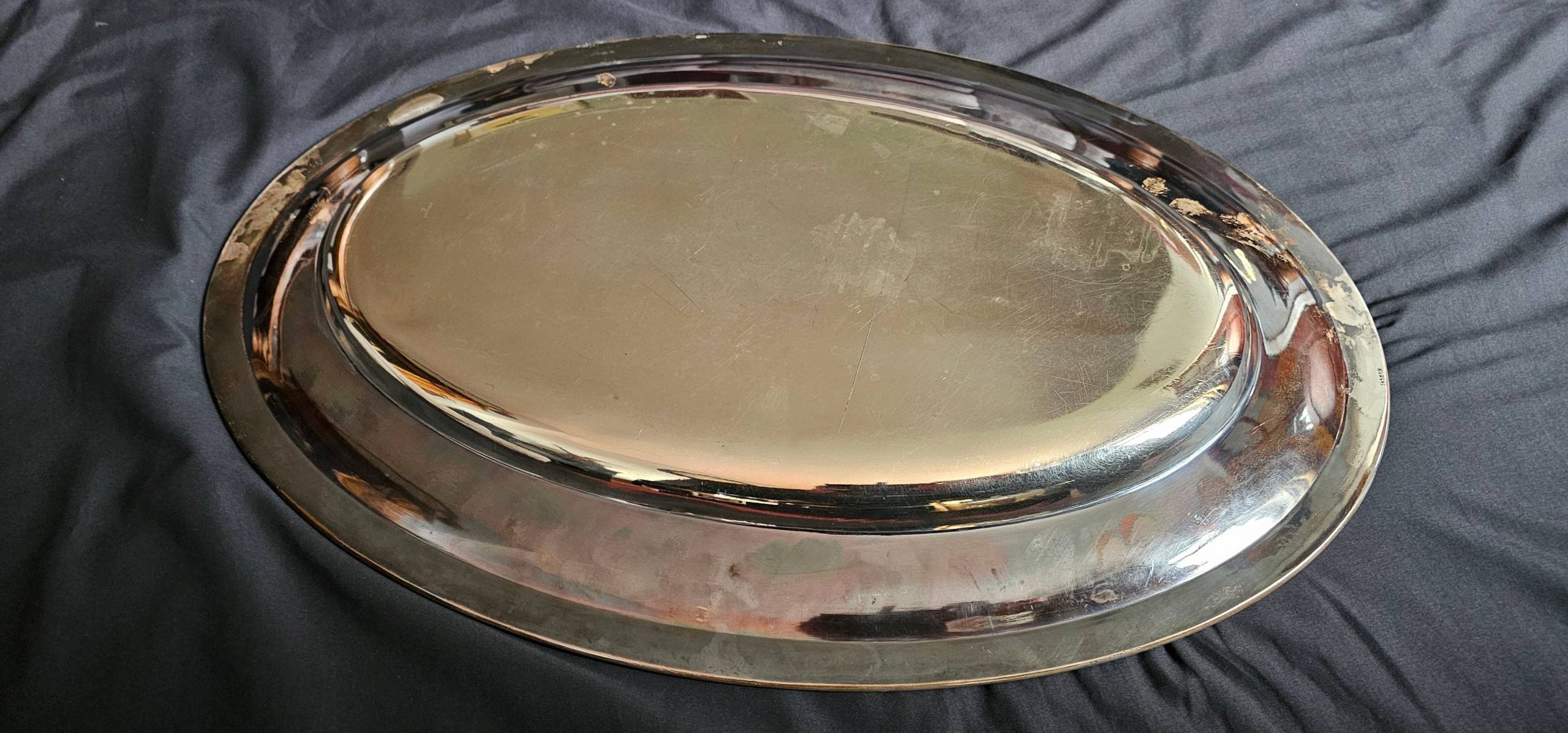 Adolf Hitler, Large, heavy, Formal Silver Serving Tray from The Berghof - Image 13