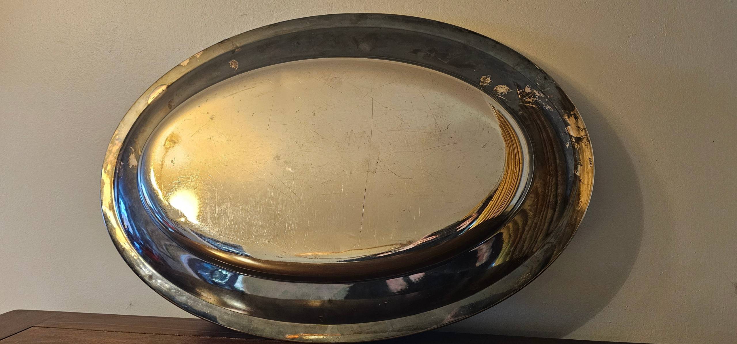 Adolf Hitler, Large, heavy, Formal Silver Serving Tray from The Berghof - Image 24