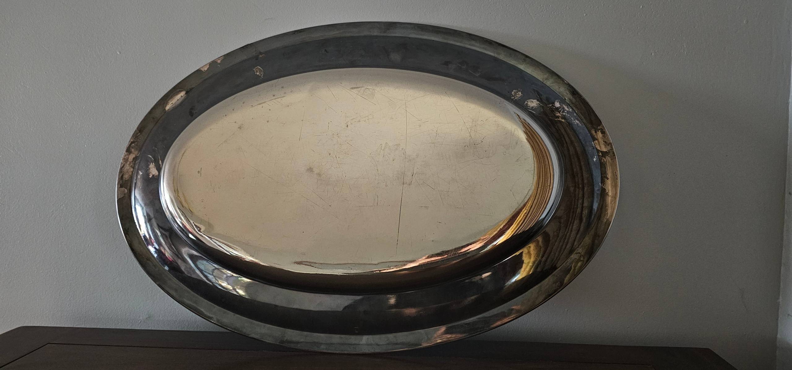Adolf Hitler, Large, heavy, Formal Silver Serving Tray from The Berghof - Image 27